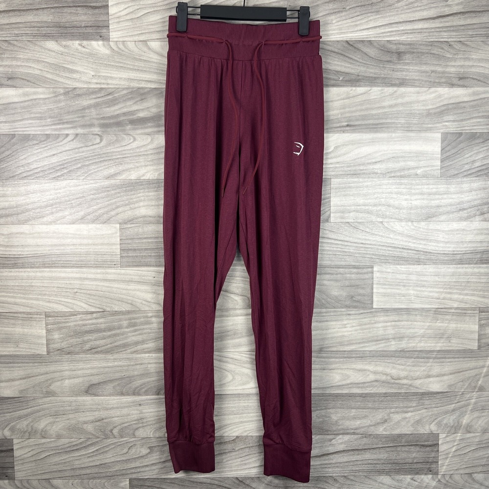 Gymshark‎ Vital Seamless 2.0 Joggers Baked Maroon Marl Size XS